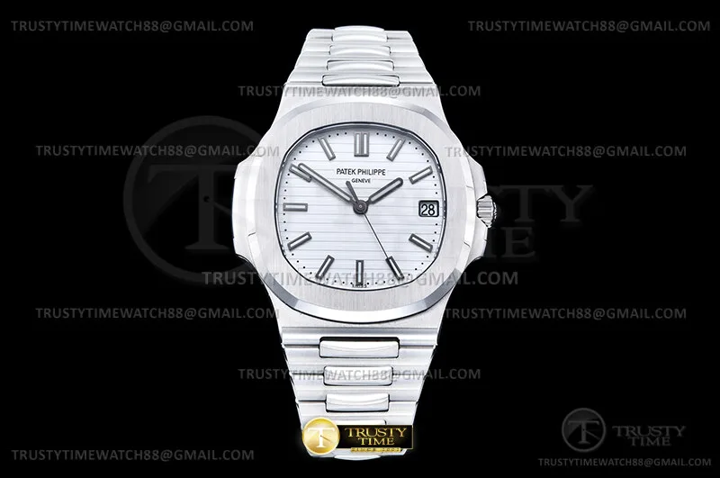 PP0506A - Nautilus Jumbo 5711 SS/SS Wht PMS Custom Free Sprung