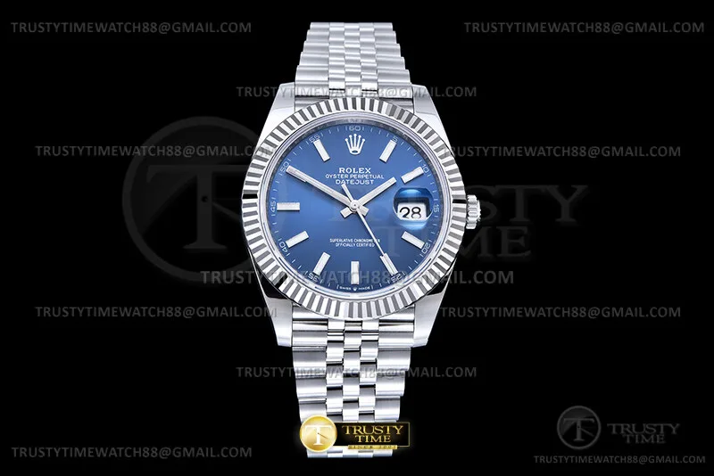 R2DJ0511D - DJ2 41mm Jub Flt 904L SS/SS azul/Stk SEEK DD3235