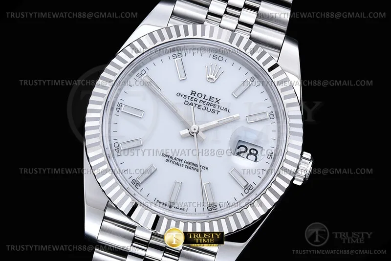 R2DJ0511G - DJ2 41mm Jub Flt 904L SS/SS Wht/Stk SEEK DD3235