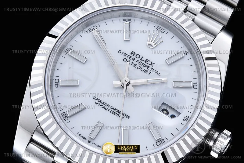 R2DJ0511G - DJ2 41mm Jub Flt 904L SS/SS Wht/Stk SEEK DD3235