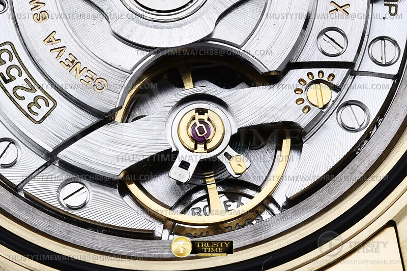 RDD0395H - DayDate 40mm 904L Flt Wt YG/YG W.MOP/B.Dia TMF VR3255