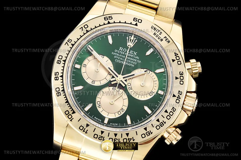 ROLDYT0773B - Daytona 126508 904 YG/YG Green/Gold/Stk UFO UF4131