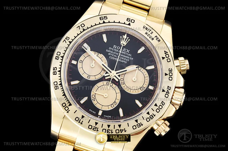 ROLDYT0773F - Daytona 126508 904 YG/YG Black/Gold/Stk UFO UF4131