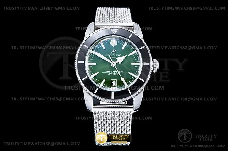 BSW0553A - Superocean Heritage II 42mm SS/SS Green OXF A2824