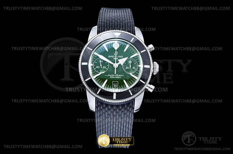BSW0553D - Superocean Heritage II Chrono 42 SS/RU Grn OXF A7750