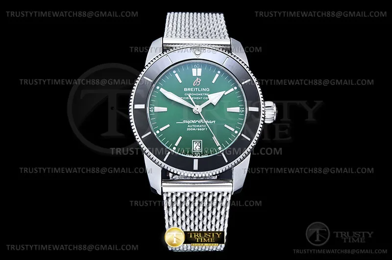 BSW0554E - Superocean Heritage II Nero SS/SS Grn BLF Asia 2824
