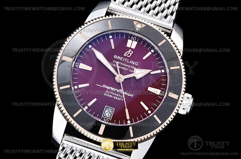 BSW0554J - Superocean Heritage II Blk RG/SS Burgun BLF Asia 2824