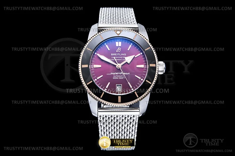 BSW0554J - Superocean Heritage II Blk RG/SS Burgun BLF Asia 2824