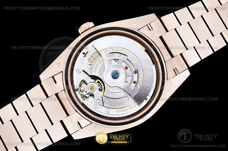RDD0402M - DayDate 40mm Flt Wt RG/RG M.Brwn/Stk EWE V2 A3255