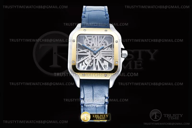 CAR0641C - Santos Cartier Skele 40mm YG/SS/LE Ske RICH V2 9611MC