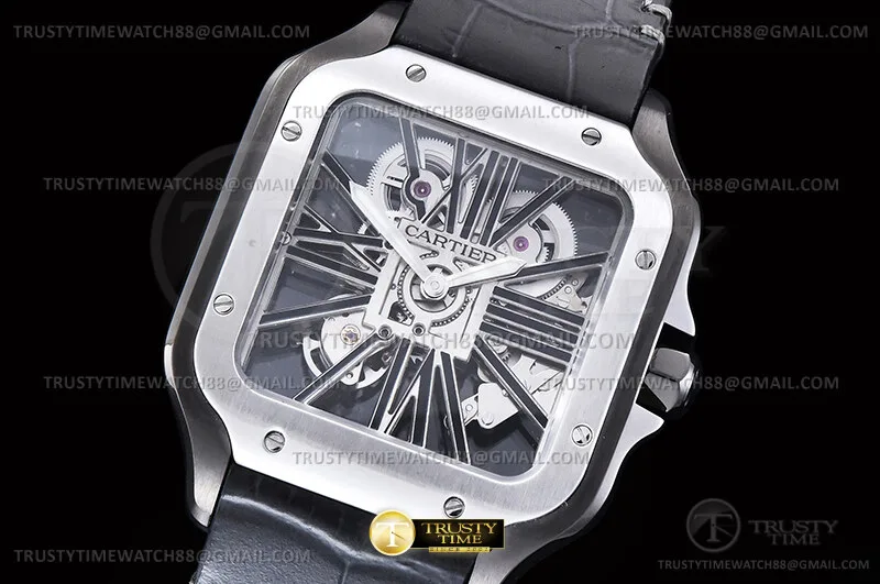 CAR0641G - Santos Cartier Skele 40mm PVD/LE Ske RICH V2 9611MC