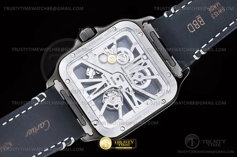 CAR0641G - Santos Cartier Skele 40mm PVD/LE Ske RICH V2 9611MC