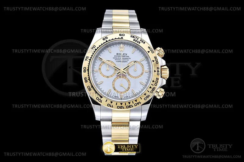 ROLDYT0798A - Daytona 126503 YG/SS Wht/Stk RWF JH4131-FS