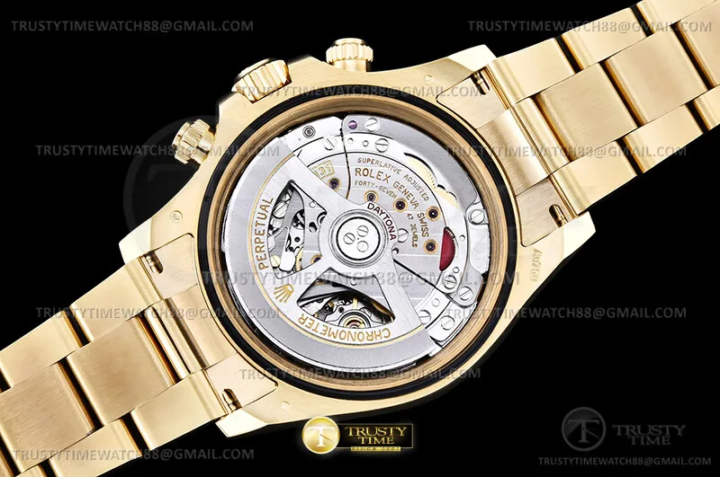 ROLDYT0801D - Daytona 126508 Wt YG/YG Gold/Blk/Stk RWF JH4131-FS