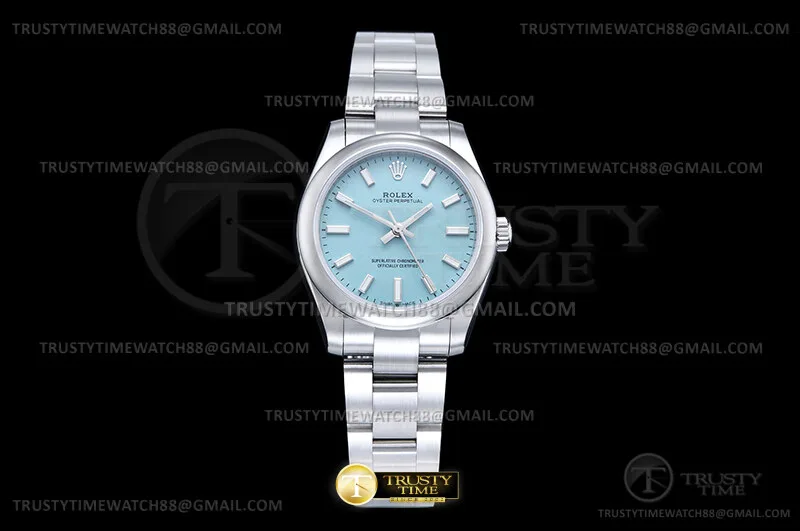 ROYP056D - Oyster Pert. 31mm 277200 SS/SS T.Blue DIWF A2813 Mod