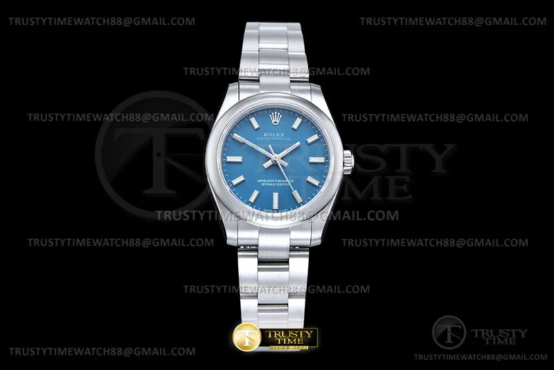 ROYP056H - Oyster Pert. 31mm 277200 SS/SS L.Blue DIWF A2813 Mod