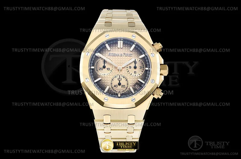 AP0970-Royal Oak Chrono 26240 Wt YG/YG Smoke oro/Stk DDF DD4401