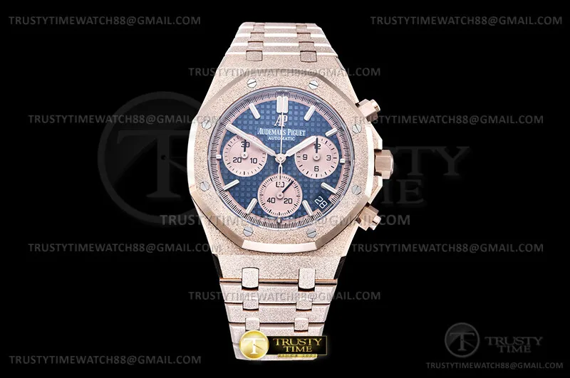 AP0971 -Royal Oak Chrono 26240 Frst Wt RG/RG Blue/Stk DDF DD4401