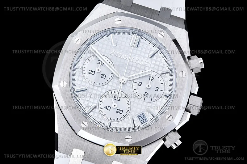 AP0973D - Royal Oak Chrono 26240 SS/RU Silv.Wh/Stk DDF DD4401