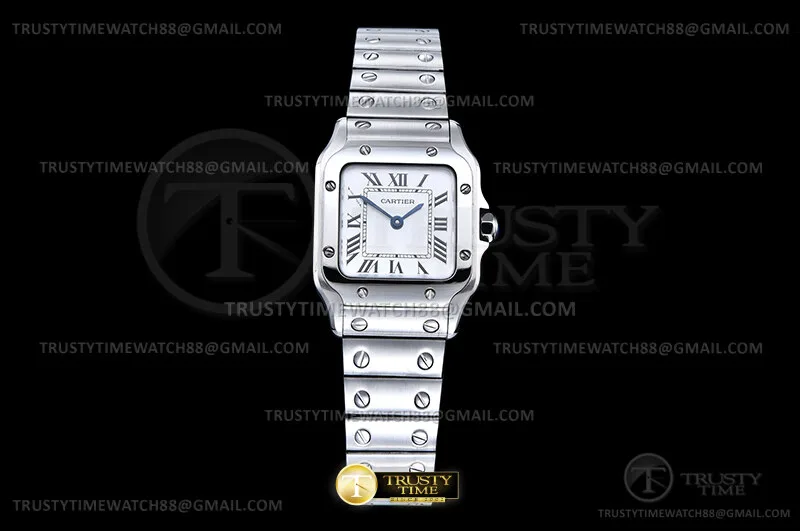 CAR0643A - Santos Galbee SM SS/SS Wht/Rmn BLF Swiss Qtz