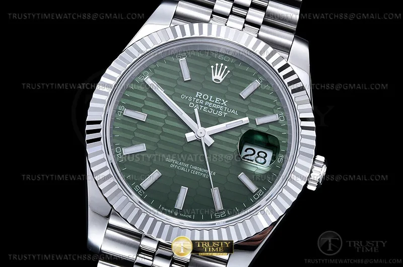R2DJ0528D - DJ2 41mm Jub Flt Wt SS/SS P-Grn/Stk VSF V2s VS3235v2