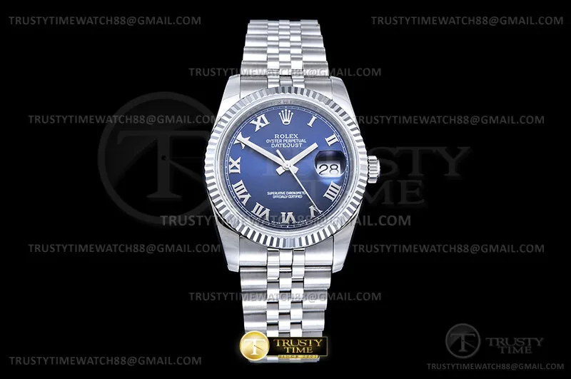 RDJ0485E - DJ 36mm 116234 Jub Flt SS/SS Blue/Rmn Num GMF VR3135