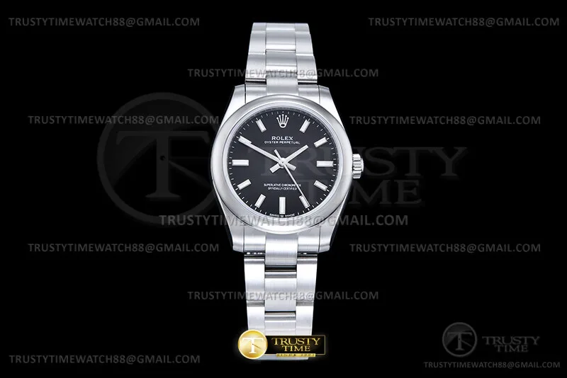 ROYP056K - Oyster Pert. 31mm 277200 SS/SS Blk DIWF A2813 Mod