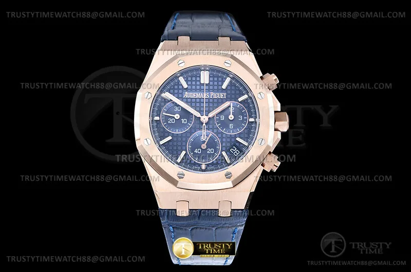 AP0974D - Royal Oak Chrono 26240 Wt RG/LE Blau/Stk DDF DD4401