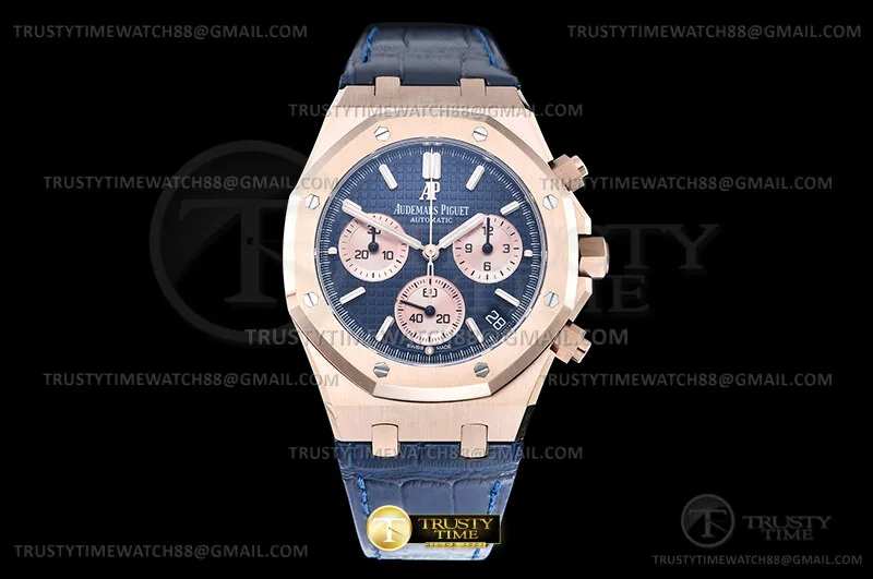 AP0974E - Royal Oak Chrono 26240 Wt RG/LE Blau/RG/Stk DDF DD4401
