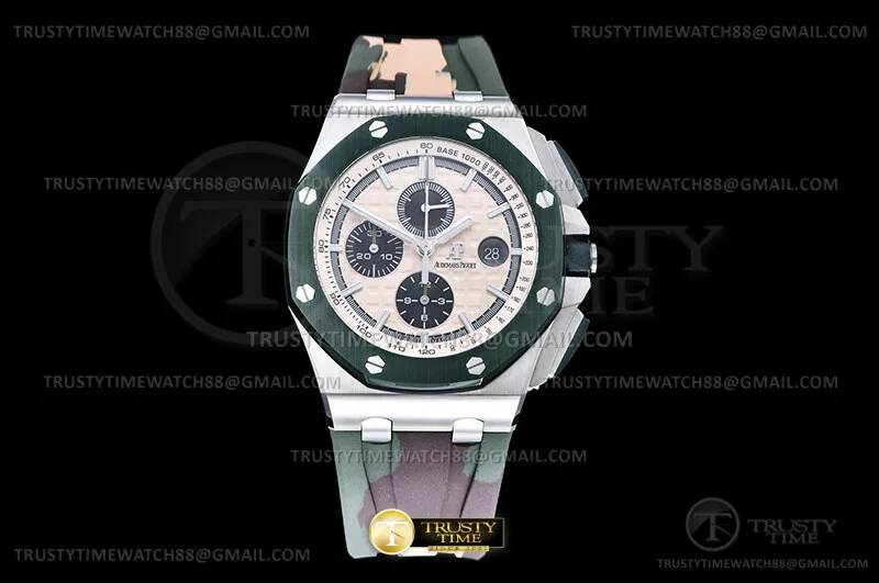 AP0976B - AP ROO Chrono 26400 Cer SS/RU Combat Grn JF A3126 Mod