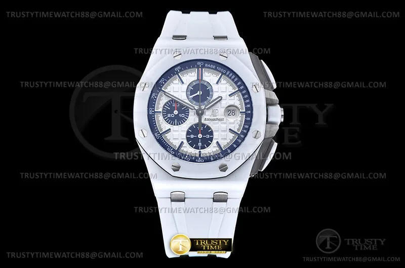 AP0977A - AP ROO Chrono 26400 Cer CER/RU Wht/Blue JF A3126 Mod