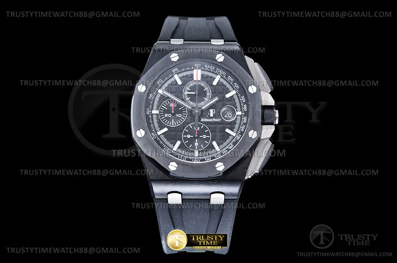 AP0978C - AP ROO Chrono 26400CE Cer CER/RU Blk/Blk JF A3126 Mod