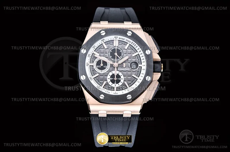 AP0980D - AP ROO Chrono 26400RO Cer RG/RU Grey JF A3126 Mod