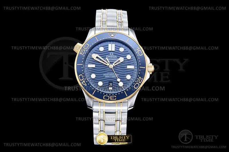 OMG0939A - Seamaster 300m 2018 YG/SS Blue ORF OR8800-FS