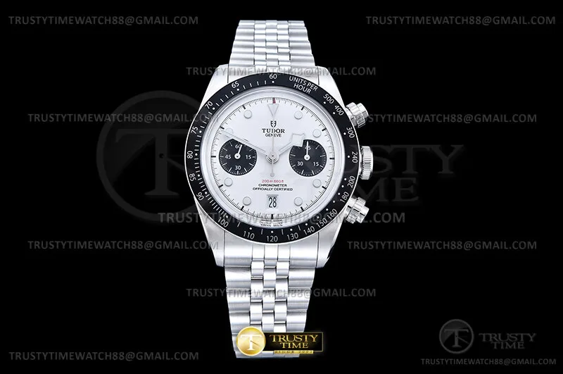 TUD133A - Black Bay Chrono Jub M79360N SS/SS Bianco ZF DD7750