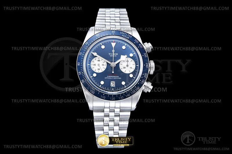 TUD133E - Black Bay Chrono Jub M79360B SS/SS Blu ZF DD7750