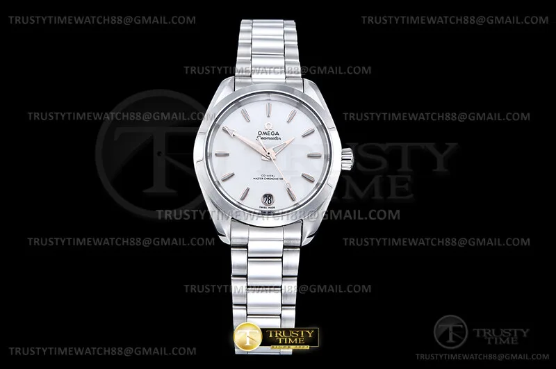 OMG0944A - Aqua Terra 150M 34mm Dame SS/SS Wht/Stk VS+ A8800