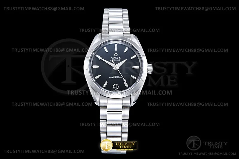 OMG0944B - Aqua Terra 150M 34mm Ladies SS/SS Blk/Stk VS+ A8800