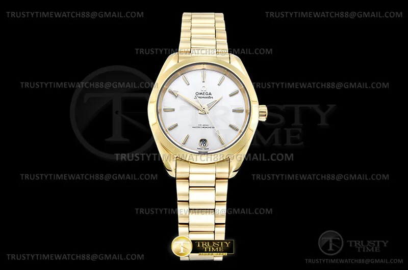 OMG0946C - Aqua Terra 150M 34mm Donna YG/YG Wht/Stk VS+ A8800
