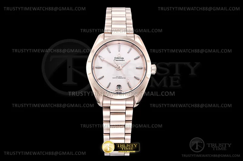 OMG0946D - Aqua Terra 150M 34mm Ladies RG/RG RG/Stk VS+ A8800